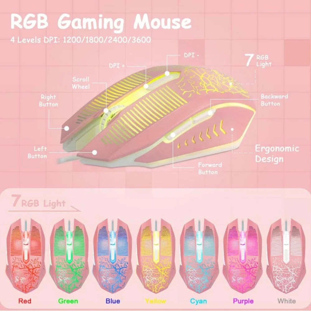 Pink Gaming Keyboard